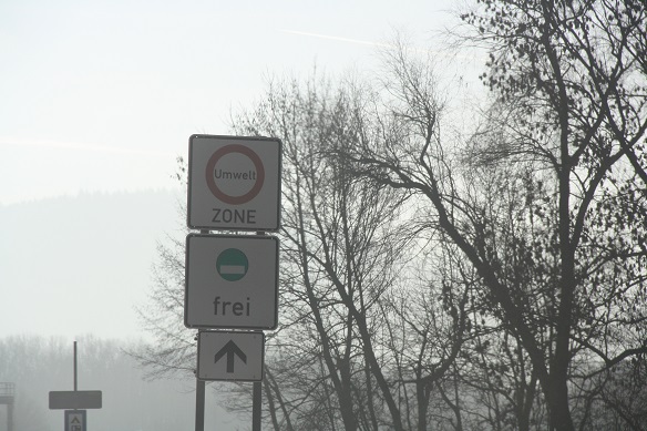 German Low Emission Zone Road Sign